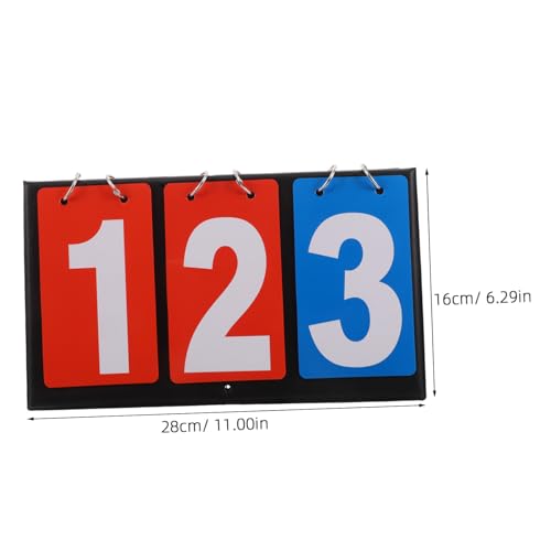 Portable Tabletop Scoreboard Flipper PVC Sports Score Keeper for Basketball Volleyball Table Tennis Billiards Lightweight with Easy Flip Design