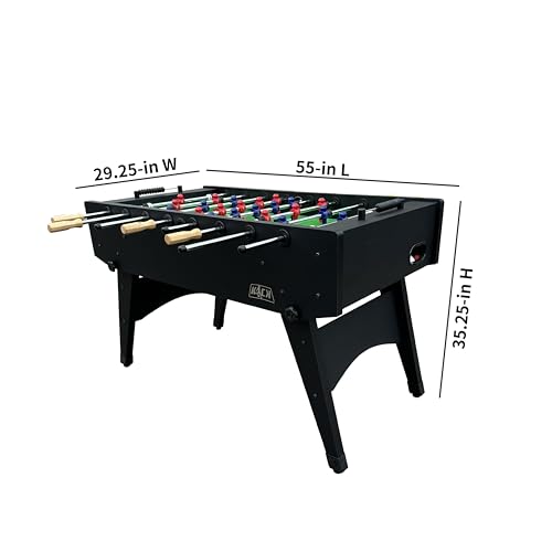 KICK Dreamfyre 55" Foosball Table – Professional Full-Size Indoor Game Table - color: Black