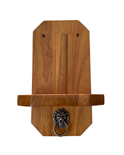 Wall Mounted Hand Chalk Holder Holder, Pool Table Accessory for Game Room, Solid Wood Cone Chalk Holder Made of Solid Hardwood (Oak). Not Included Cone Chalk