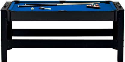 Fat Cat 3-in-1 6' Flip Multi-Game Table - color: Blue Cloth Playfield