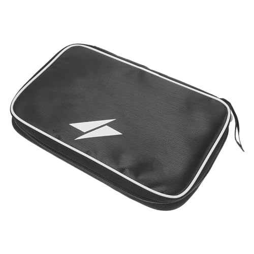 Kisangel Portable Table Tennis Paddle Bag Protective Case Scratch Zipper Storage Pouch for Paddle and Balls Lightweight Organizer