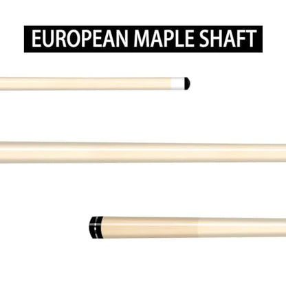 Pool Stick Set of 4,Pool Cues Sticks Made of Premium Maple Wood, Includes 4 Extra Billiard Chalk for Pool Cues, 58" Billiard House Bar Pool Cue Sticks for Professional Billiard Players - color: Pool cues-B02