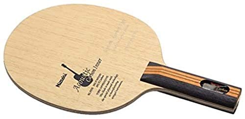 Nittaku Table Tennis Racket Acoustic Carbon Inner Shake Hand for Attacks, Special Materials Included - style: Straight