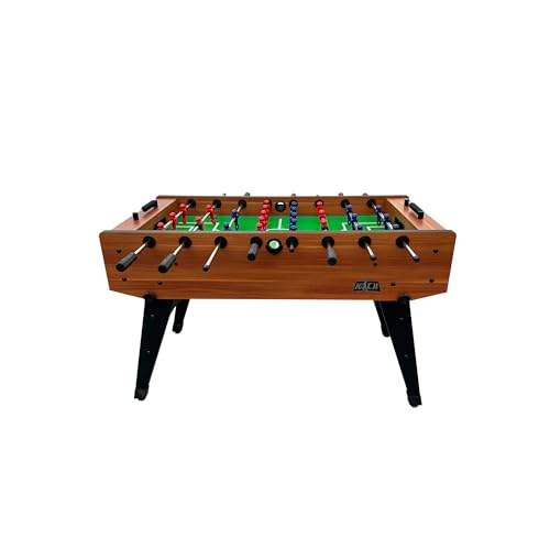 KICK Dreamfyre 55" Foosball Table – Professional Full-Size Indoor Game Table - color: Brown