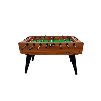 KICK Dreamfyre 55" Foosball Table – Professional Full-Size Indoor Game Table - color: Brown