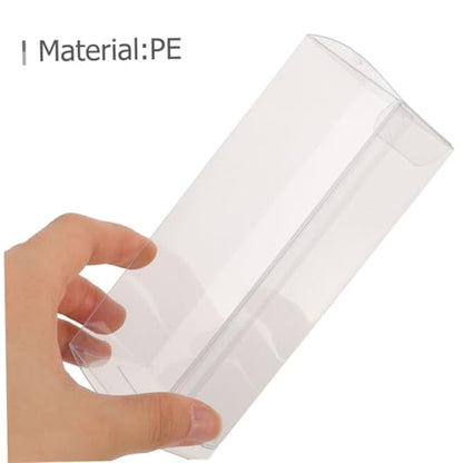 4pcs Clear Pet Golf Display Case Transparent Foldable Packaging Box for Home Office Showcase Your Collection Versatile Storage Options