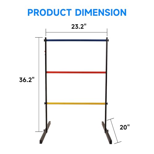 GSE Games & Sports Expert Premium Metal Ladder Ball Toss Game Set with Ladder Bolas & Carrying Case for Outdoor Backyard Lawn - style: Metal Ladder Toss Game Set