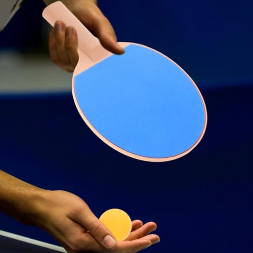 GALPADA Outdoor Table Tennis Set Plastic Elasticity Paddles with Comfortable Grip and Bright Balls for Pong Game and Competition
