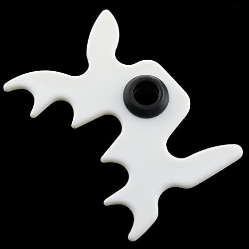 Billiard Bridge Head White Plastic Moosehead Bridge Head Billiards Cue Rack Bridge Head Non-Slip Billiards Snooker Pool Cue Rest Bridge Head Holder