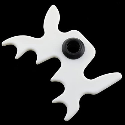 Billiard Bridge Head White Plastic Moosehead Bridge Head Billiards Cue Rack Bridge Head Non-Slip Billiards Snooker Pool Cue Rest Bridge Head Holder
