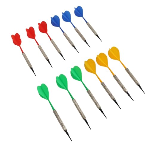 Alomejor Darts with a Soft Tip of Professional Plastic Set 12 Pieces for Internal Discs, Friendship for Beginners with Darts 100 Parts