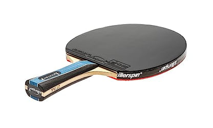 Killerspin KIDO 5A RTG Premium (Straight or Flared) Table Tennis Racket Professional, ITTF-Approved, Hard Paddle, Made of 5-Ply Wood, Dual-Colored in Red and Black - style: Flared