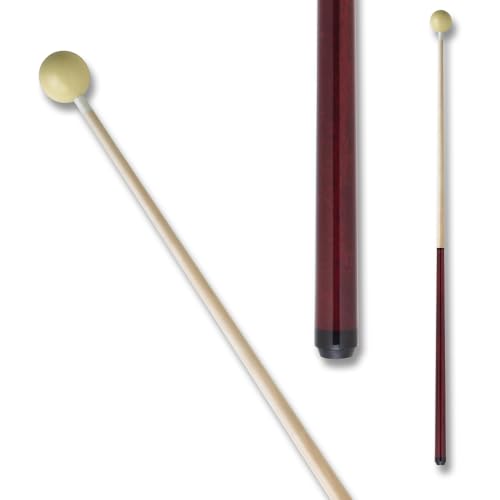 Junior IPJRC Kids Training Pool Cue 44in with Attached Cue Ball - Red