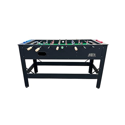 KICK Twain 48" 2-in-1 Multi-Game Table – Foosball & Billiards/Pool Table - color: Black