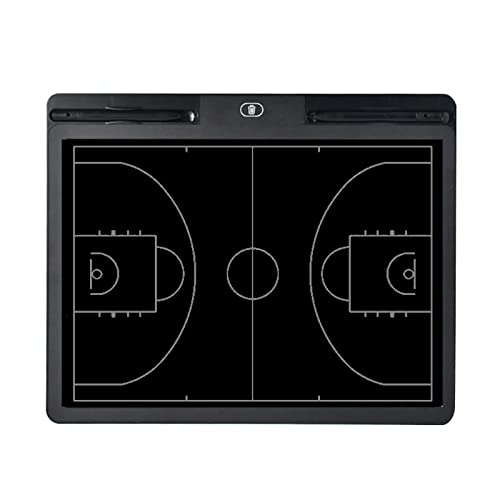 Pure Vie Electronic Basketball Coaching Board LCD Basketball Coaches Tactical Clipboard Writing Tablet Blackboard with Stylus Pen - Basketball Gift Sporting Goods Daily Training Assistant Equipment