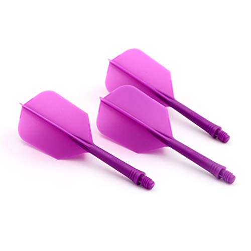 CUESOUL ROST Integrated Dart Shaft and Flights Medium,Slim Shape,Set of 3 - color: Purple