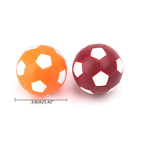 2 Pack Miniature Foosball Balls Replacements Table Soccer Balls 36mm Soccer Foosalls Regular Size Foosball Set of 2