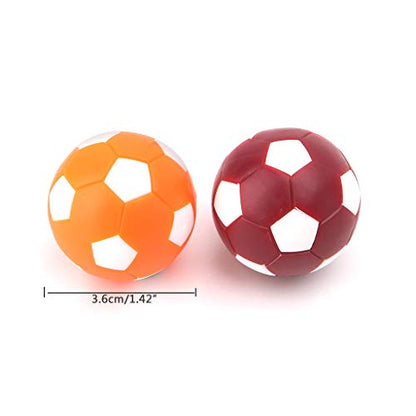 2 Pack Miniature Foosball Balls Replacements Table Soccer Balls 36mm Soccer Foosalls Regular Size Foosball Set of 2