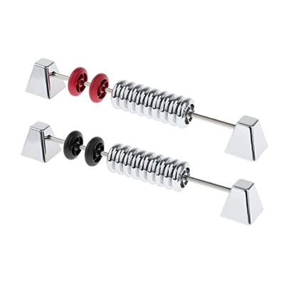 Shuffleboard Score Keeper 2-Pack, Metal Table Foosball Scoring Counter for Snooker Billiard, 9.84in for Tabletop Games