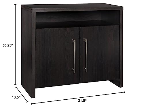 ClosetMaid 1665 2-Door Storage Cabinet with Shelf, Black Walnut - color: Black Walnut, style: Storage Cabinet