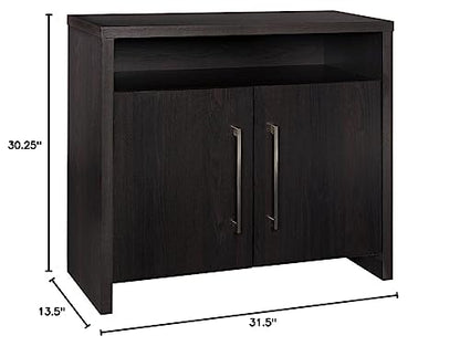 ClosetMaid 1665 2-Door Storage Cabinet with Shelf, Black Walnut - color: Black Walnut, style: Storage Cabinet