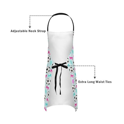 Manfei Volleyball Kids Kitchen Apron - color: Pink Blue