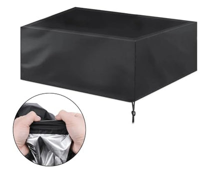 Billiard Table Dust Cover Waterproof Cloth Full for Outdoor Pool Drawstring Furniture(215x125x14CM) - color: 215x125x14cm