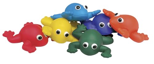 Sportime Indestructible Bean Bag Frogs, Set of 6, Assorted Colors