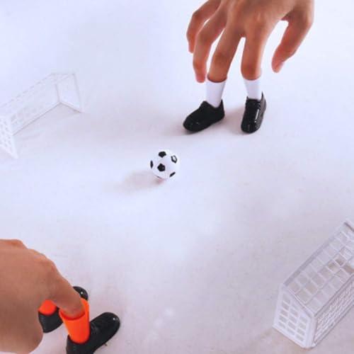 1 Set Finger Soccer Game Finger Footballs Match Funny Finger Table Game Set with Two Goals for Fans Club Party