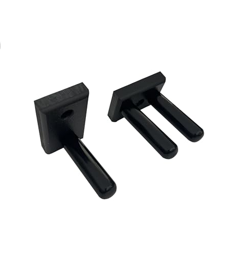 Matching Set of two Billiard Pool Rack Holders and a Billiard Pool Bridge Stick Holder (Made in the USA) (Black) - color: Black