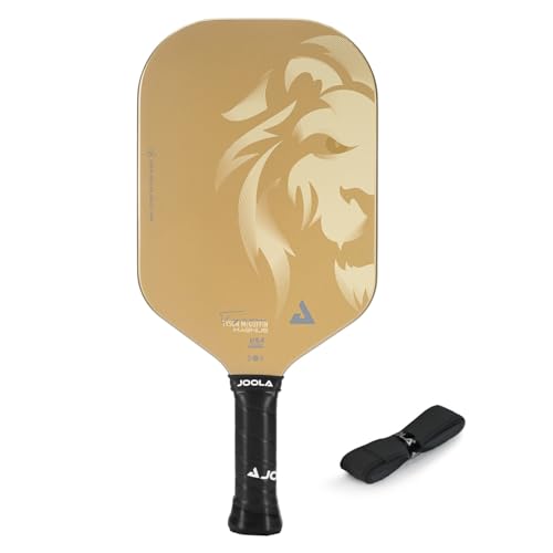 JOOLA Ben Johns Hyperion Pickleball Paddle - Select Raw Carbon Surface or Carbon Abrasion Surface for Increased Power and Spin - Elongated Grip Handle - Carbon Fiber Pickleball Paddle - USAP Approved - color: Magnus | CAS | 14mm