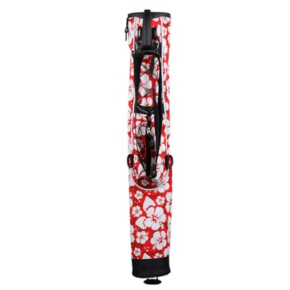 Orlimar Pitch ’n Putt Lightweight Sunday Golf Bag with Stand, Ultra-Light Carry Design, Two-Way Divider Top, Shoulder Strap, Compact Carry Golf Bag for Men & Women - color: Tropical Floral