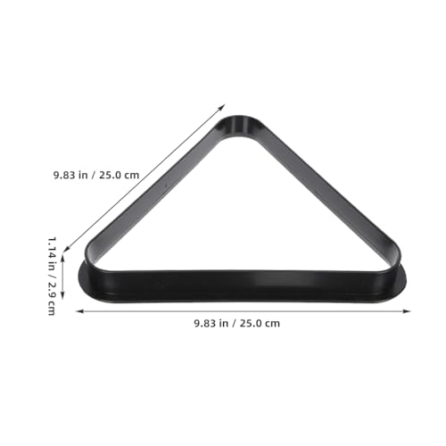 Kisangel Mini Billiard Rack Triangle 9.84In Plastic Pool Ball Rack for Standard Size Balls Compact Table Pool Accessory Suitable for Home Game Room Billiards Club