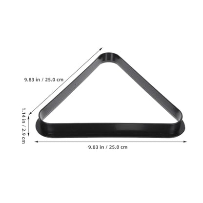 Kisangel Mini Billiard Rack Triangle 9.84In Plastic Pool Ball Rack for Standard Size Balls Compact Table Pool Accessory Suitable for Home Game Room Billiards Club
