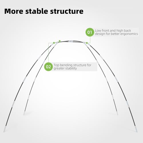 Golf Net - Upgraded All-in-One 10x7ft Golf Practice Net with 5 Real Balls, Tri-Turf Mat and Portable Bag, Durable Hitting Nets for Backyard Driving Swing Outdoor - style: Black/White-Pro