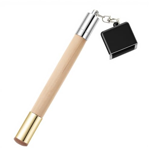 2 in 1Pool Chalk Holder, Square Pool Cue Chalk Holder and Cue Tip Pricker, 2 in 1 Billiards Accessories, Portable, Lightweight, Made of Wood and ABS