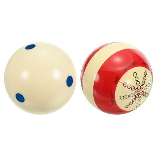 PATIKIL Billiard Practice Training Cue Ball, AAA-Grade Pro Cup Standard Pool Cue Ball with Red Dots Billiard Accessories - color: Blue