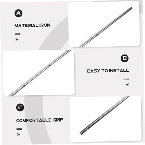 GANAZONO 2Pcs Foosball Table Replacement Rods Ergonomic Soccer Game Table Handles Durable Iron Poles for Enhanced Tabletop Foosball Experience Accessory for Smooth Operation