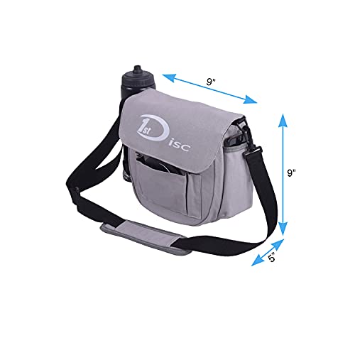 Disc Golf Set- Putter, Mid-Range, Driver, Mini Disc, Towel with Bag - color: Grey