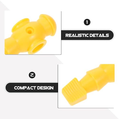 VANZACK 4pcs Foosball Men Soccer Player Set Foosball Players Plastic Replacement Parts for Football Table Fun Game Toys Yellow