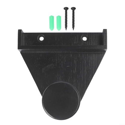 FABULETTA Wooden Snooker Rack Wall Mounting Storage For Pool Triangle And Chalk Holder Billiards Accessory Organizer Space Saving Design Brown(Black)