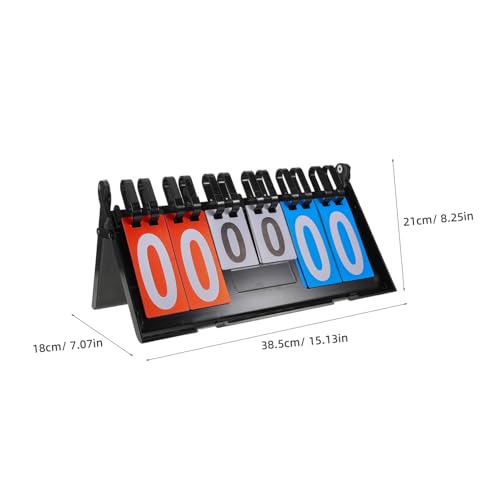 LIOOBO Portable Table Top Basketball Scoreboard Tennis Scorekeeper for Net Flip Scoreboard for Games
