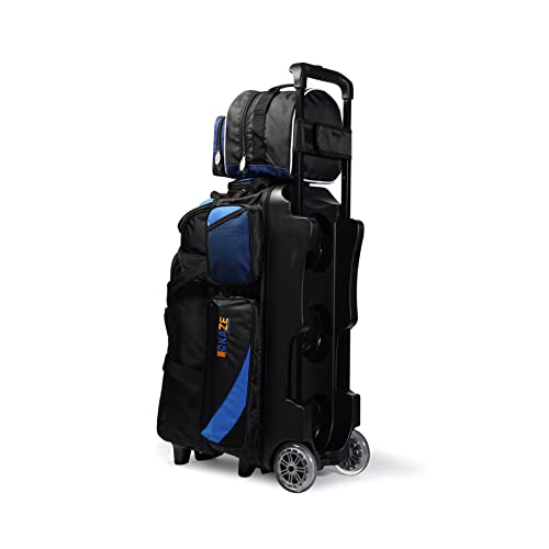 4 Ball Bowling Roller + 1 Ball Add On Spare Tote - color: Blue-Black