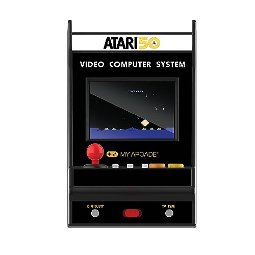 My Arcade Atari Nano Player Pro: 4.8" Retro Handheld Mini Arcade with 75 Games, Asteroids, Breakout - style: Atari