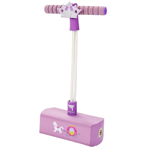 Flybar My First Foam Pogo Jumper for Kids Fun and Safe Pogo Stick for Toddlers, Durable Foam and Bungee Jumper for Ages 3 and up, Supports up to 250lbs (Pink Princess), Large - color: Pink Princess