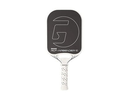 GAMMA RCF Airbender Pickleball Paddle, Raw Carbon Fiber, Customizable Handle Weight System & Aerodynamic Open Throat w/Shock Absorbing Gel Insert, 22mm & 16mm - style: 10 MM - Paddle Only