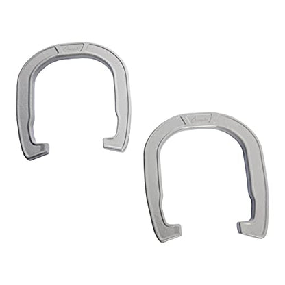 Champion Sports Horseshoe Set: Traditional Outdoor Lawn Game includes Four Professional Solid Steel Horseshoes with Solid Steel Stakes & Carrying Storage Case - style: Elite Set