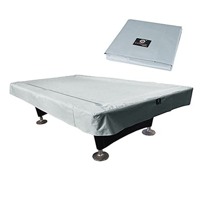 7/8/9FT Heavy Duty 600D Polyester Canvas Billiard Pool Table Cover(7 Colors Available) (Gray, 9-Foot) - color: Grey, size: 9-Foot