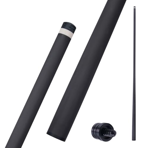 KONLLEN Carbon Fiber Pool Cue Shaft for 3/8x8 & Uniloc Joints | Low Deflection Shaft for Ultra-Smooth Control (10.5/11.5/12.5mm Tip) - color: BlackShaft-radial-11.5
