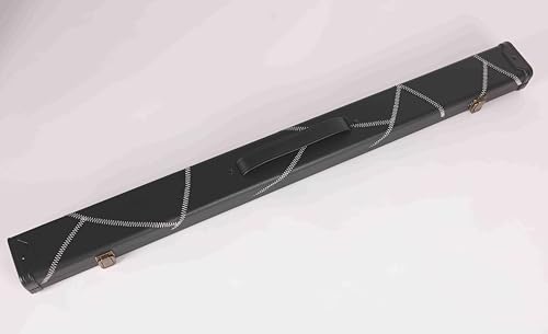 Expert Billiard Pool Cue Stick Hard case,Billiard Carrying Case Holds 1 Complete 2-Piece 58 Inches Cue Sticks(1 Butt/1 Shaft),Two Color Available - color: Black-a
